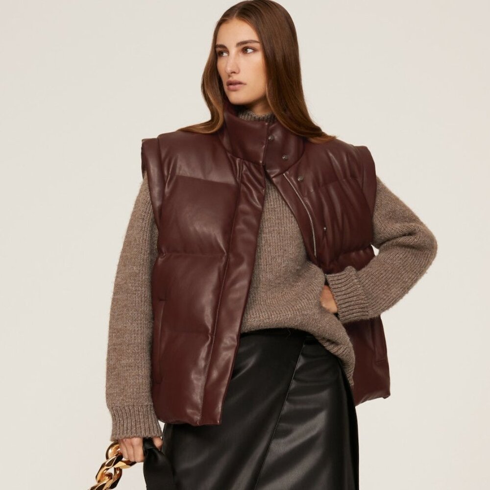 Faux Leather Vest
